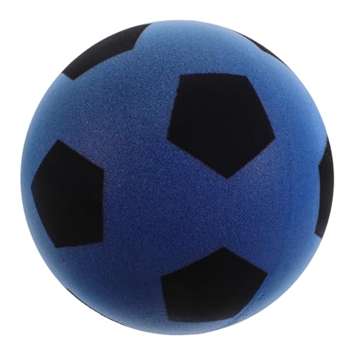 Toddmomy Weicher Spielball für Kleinkinder für Drinnen Fördert Fußballtechniken und Sicheres Spielvergnügen Blau aus Kinderfreundlichem PU Material von Toddmomy