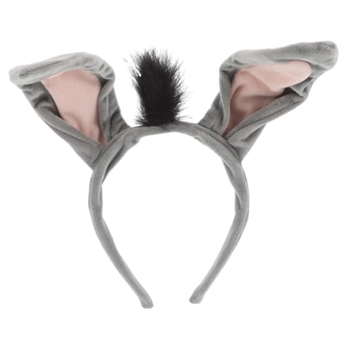 Toddmomy Weiches Plüsch eselsohren Stirnband Elastisches Tierkostüm Haarreif Damen Cosplay Party Zubehör Karneval Halloween Kopfband Komfortabel Vielseitig von Toddmomy