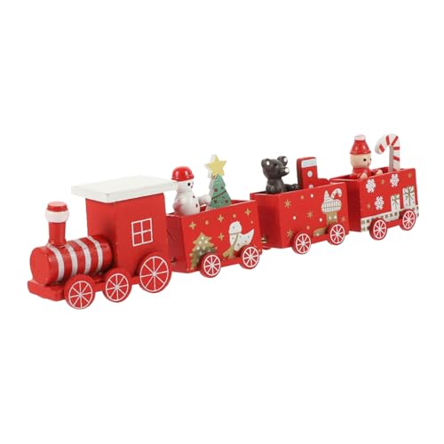 Toddmomy Weihnachtlicher Holz Zug Zug Dekoration Mini Eisenbahn Ornament für Tischplatte Party Toddmomy Weihnachtlicher Holz Zug Zug Dekoration Mini Eisenbahn Ornament für Tischplatte Party von Toddmomy