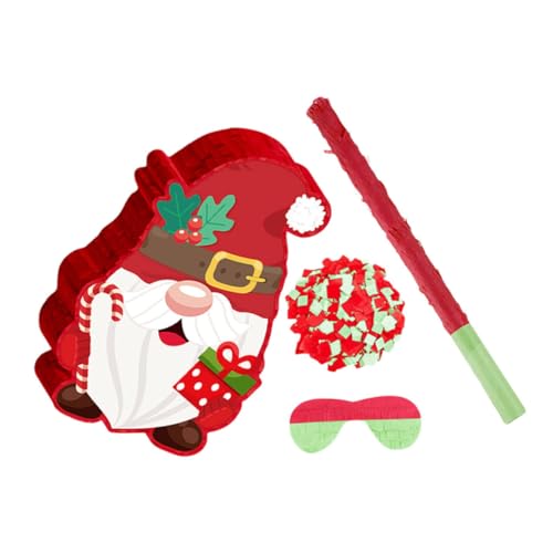 Toddmomy Weihnachts-piñata Gnom-design Hängende Papier-dekoration für Partyspaß Inklusive und Augenbinde Sicheres Spiel für Erwachsene für Weihnachtsfeiern und Gemeinschaftsevents Toddmomy Weihnachts-piñata Gnom-design Hängende Papier-dekoration für Partyspaß Inklusive und Augenbinde Sicheres Spiel für Erwachsene für Weihnachtsfeiern und Gemeinschaftsevents von Toddmomy