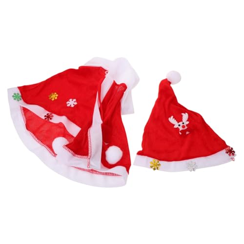 Toddmomy Weihnachtsumhang Mit Kapuze Für Junge Mädchen Aus Samt Inklusive Weihnachtsmannmütze Weicher Und Warmer Umhang Für Feiertagsveranstaltungen Und Cosplay Toddmomy Weihnachtsumhang Mit Kapuze Für Junge Mädchen Aus Samt Inklusive Weihnachtsmannmütze Weicher Und Warmer Umhang Für Feiertagsveranstaltungen Und Cosplay von Toddmomy