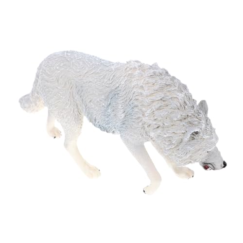 Toddmomy Wolf Figur Realistische Wolfsfigur Lernspielzeug für Dekoratives Wildtier Ornament für Garten und Zuhause für Tierliebende Kognitives von Toddmomy