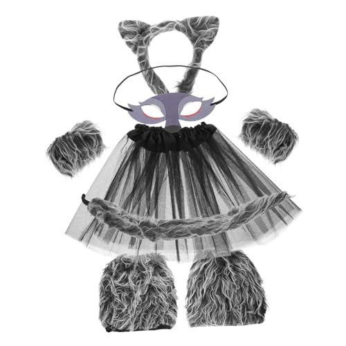 Toddmomy Wolfkostüm Set für Teilig mit Weichen Ohren Handschuhen und Beinwärmern Bequem und Langlebig für Halloween Karneval Cosplay und Rollenspiele Toddmomy Wolfkostüm Set für Teilig mit Weichen Ohren Handschuhen und Beinwärmern Bequem und Langlebig für Halloween Karneval Cosplay und Rollenspiele von Toddmomy