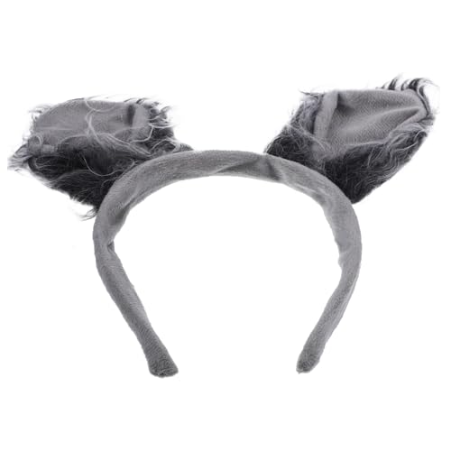 Toddmomy Wolfohren Haarband mit Weichem Kunstfell Bequemes Party Haarreif Cosplay Accessoire Kreativer Tierohren Kopfschmuck für Halloween Fasching und Kostümpartys Damen und Mädchen von Toddmomy