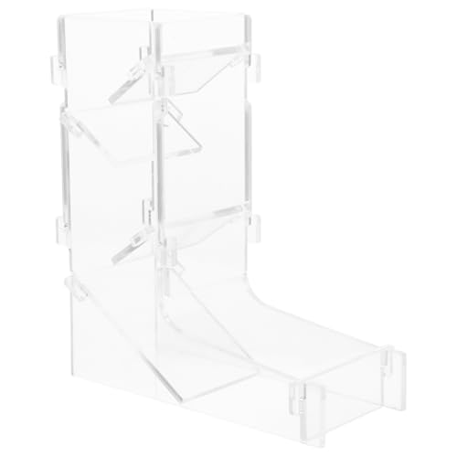 Toddmomy Würfelturm aus Acryl Tragbarer Würfelturm für Brettspiele Transparent Einfach zu Bedienen für Tabletop Spiele Leicht und Transportabel von Toddmomy