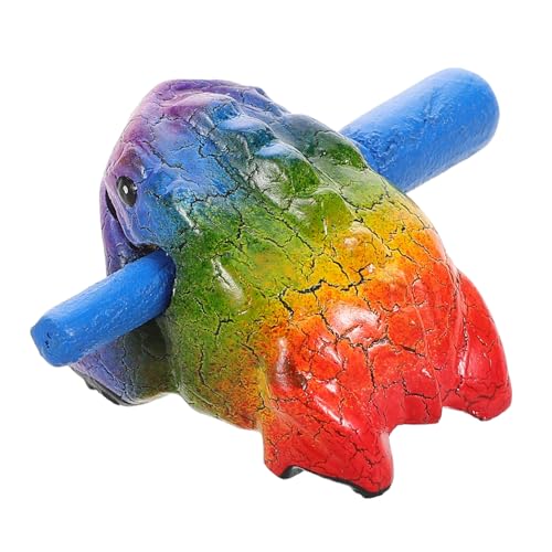 Toddmomy hölzernes Froschinstrument holzspielzeug musikinstrumente pädagogisches musikalisches kreatives Handpercussion Holzblock-Musikinstrument von Toddmomy