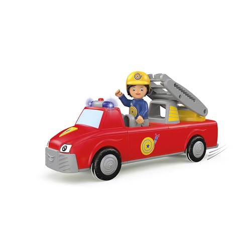Toddys by siku 0144, Harry Helpy, 3-teiliges Feuerwehrauto mit Licht und Sound, Zusammensteckbar, Inkl. beweglicher Spielfigur und Leiter, Hochwertiger Schwungradmotor, Rot/Gelb, Ab 12 Monaten Toddys by siku 0144, Harry Helpy, 3-teiliges Feuerwehrauto mit Licht und Sound, Zusammensteckbar, Inkl. beweglicher Spielfigur und Leiter, Hochwertiger Schwungradmotor, Rot/Gelb, Ab 12 Monaten von Toddys by siku