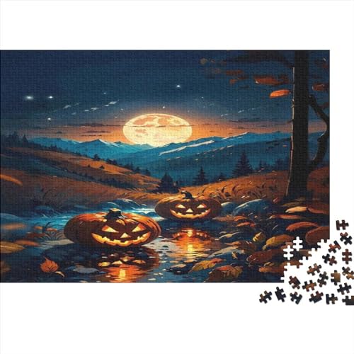 Halloween Ghost Pumpkin Puzzles 300 Teile - Halloween Night Puzzle Abwechslungsreiche 300 Puzzleteilige Motive Für Jeden Geschmack 300pcs (40x28cm) von ToeTs