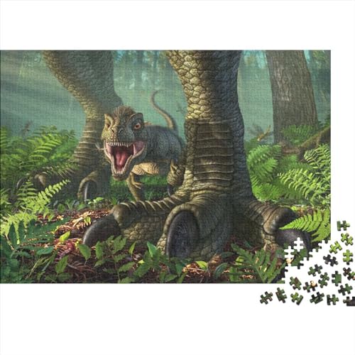 Jungle Dinosaur Puzzles 1000 Teile, Prehistoric Life Puzzle Für Erwachsene, Impossible Puzzle, Puzzle-Geschenk, Geschicklichkeitsspiel Für Die Ganze Familie,Puzzle Farbenfrohes 1000pcs (75x50cm) von ToeTs