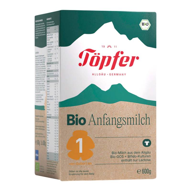 Töpfer Bio Anfangsmilch 1, 600g von Töpfer