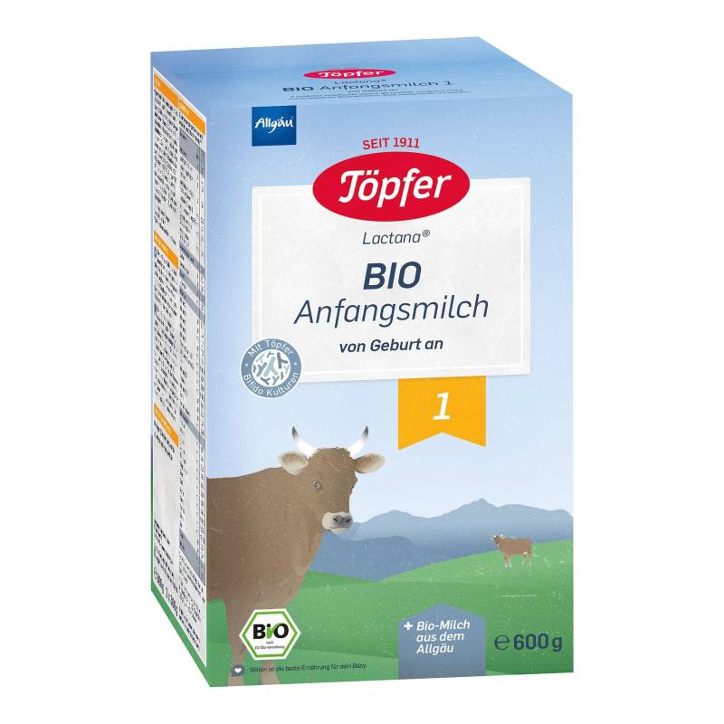 Töpfer Bio Anfangsmilch 1, 600g Töpfer Bio Anfangsmilch 1, 600g von Töpfer