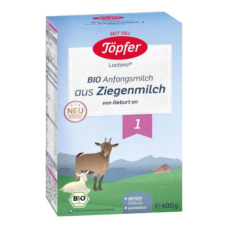 Töpfer Bio Anfangsmilch Ziege 1, 400g von Töpfer