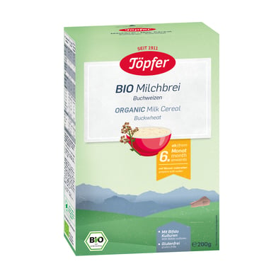 Töpfer Bio Milchbrei Buchweizen 200 g nach dem 6. Monat von Töpfer