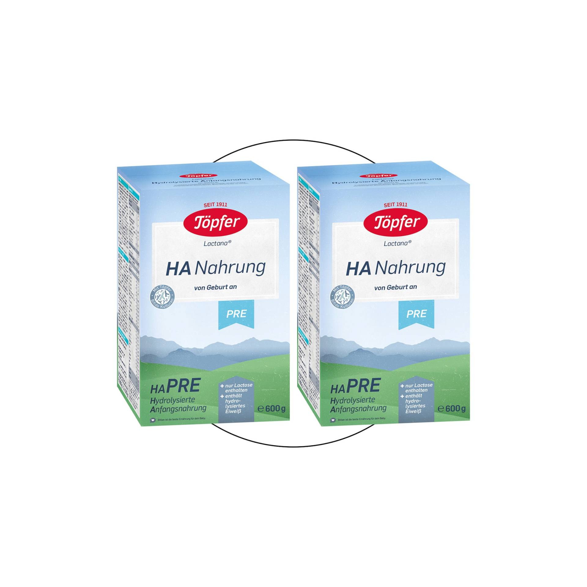Töpfer Bundle 2er Pack Anfangsmilch HA Pre, 600g Töpfer Bundle 2er Pack Anfangsmilch HA Pre, 600g von Töpfer