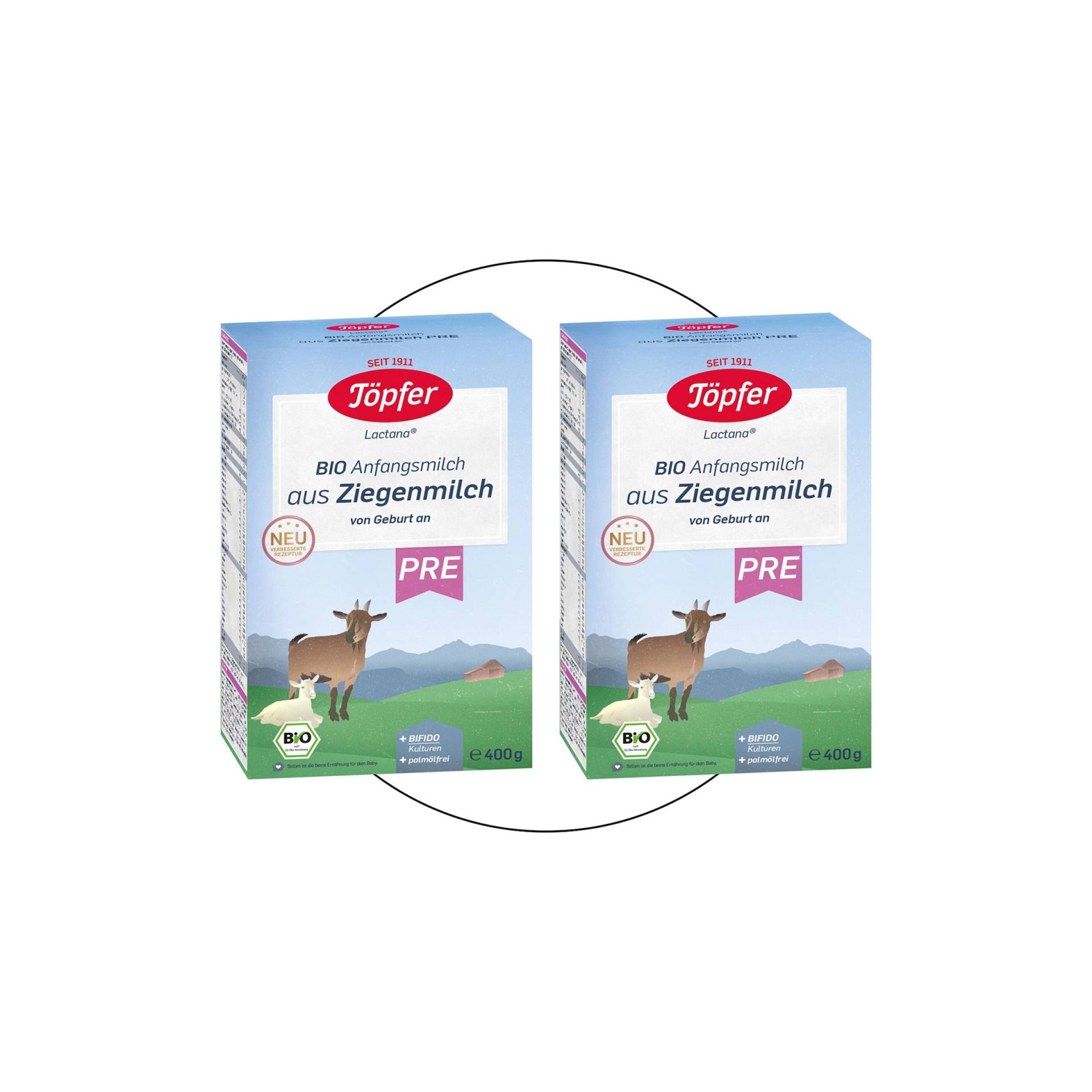 Töpfer Bundle 2er Pack Bio Anfangsmilch Pre Ziege, 400g Töpfer Bundle 2er Pack Bio Anfangsmilch Pre Ziege, 400g von Töpfer