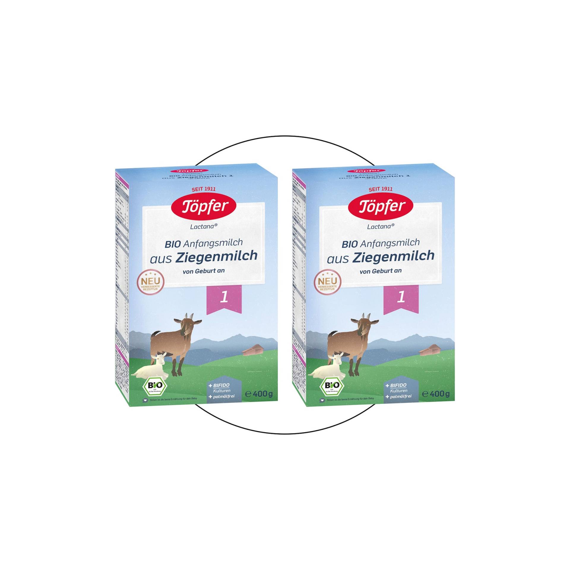 Töpfer Bundle 2er Pack Bio Anfangsmilch Ziege 1, 400g Töpfer Bundle 2er Pack Bio Anfangsmilch Ziege 1, 400g von Töpfer