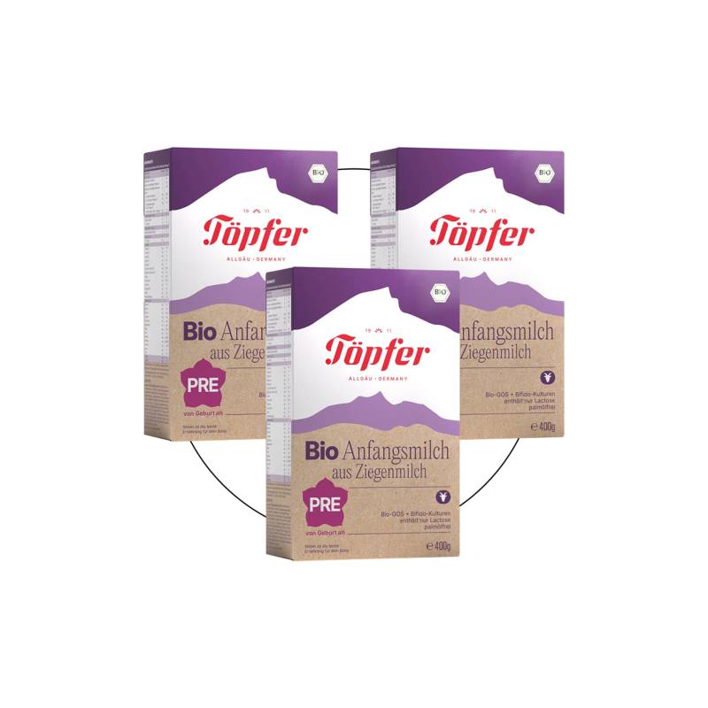 Töpfer Bundle 3er Pack Bio-Anfangsmilch Pre Ziege Töpfer Bundle 3er Pack Bio-Anfangsmilch Pre Ziege von Töpfer