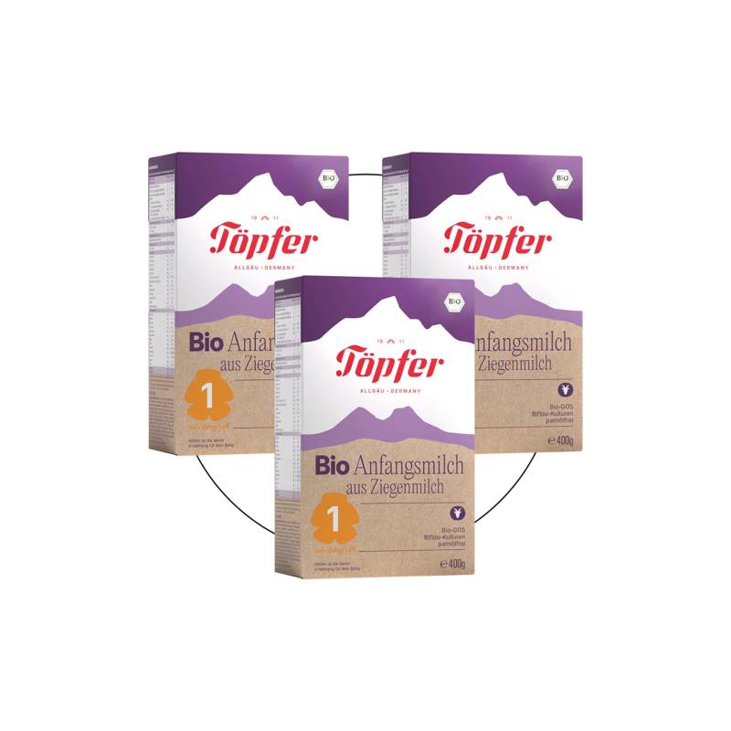 Töpfer Bundle 3er Pack Bio Anfangsmilch Ziege 1 Töpfer Bundle 3er Pack Bio Anfangsmilch Ziege 1 von Töpfer
