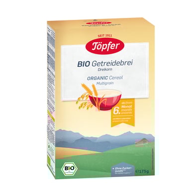 Töpfer Getreidebrei Bio Dreikorn 175 g nach dem 6. Monat von Töpfer