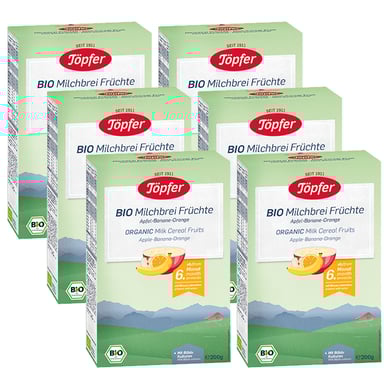 Töpfer Milchbrei Bio Früchte 6x 200g ab dem 6. Monat Töpfer Milchbrei Bio Früchte 6x 200g ab dem 6. Monat von Töpfer