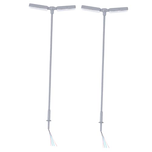 2St Modell Straßenlaterne LED-Dioden Bagger Maßstab Straßenlaternen Auto straßenlaterne Modellbau DIY-Lampenmodell Laternenpfahl-Modelle Gartenlampe Miniatur Miniaturlampe Abs Tofficu 2St Modell Straßenlaterne LED-Dioden Bagger Maßstab Straßenlaternen Auto straßenlaterne Modellbau DIY-Lampenmodell Laternenpfahl-Modelle Gartenlampe Miniatur Miniaturlampe Abs Tofficu von Tofficu