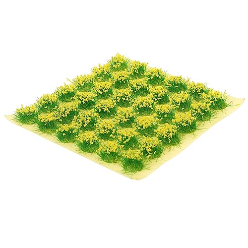 Tofficu 1 Blatt Graskorn Grashaufen-Modell Grasläufer Künstliches Grün Für Den Außenbereich Laub Klein Mini Grasbüschel Anlage Kunstgras Fälschung Simuliertes Blumendekor Plastik Yellow von Tofficu