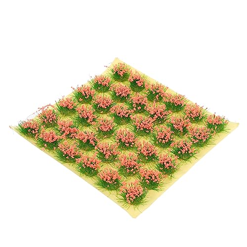 Tofficu 1 Blatt Graskorn Grasmatte künstliche Pflanzen Miniatur Moos Kleine Pflanzen simuliert Artificial Flower sztuczne kwiaty Simulation Landschaftsdekor Miniaturornament Plastik Rosa von Tofficu