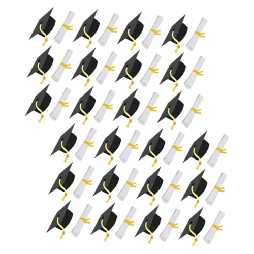 Tofficu 1 Packung Doktorhut Konfetti Glückwunsch Abschlussdekor Abschluss Konfetti Abschlussdekor 2025 Abschlussklasse 2025 Mini Abschlusskappe Abschlusskappen von Tofficu