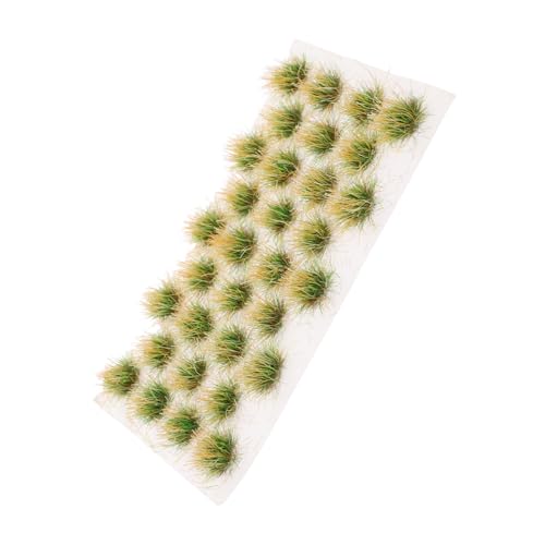 Tofficu 1 Satz Modell Sandtisch Rasen Miniaturen Gras Grasbüschel Miniatur Bastelgras künstliches Gras zum Basteln Miniaturgras kleine Grasbüschel Modellgras Plastik von Tofficu
