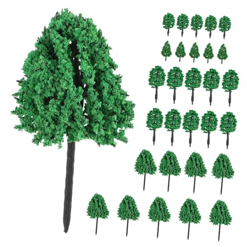 Tofficu 1 Satz Modellbaum-Set Weihnachtsbaum Modellanlage Mini-bäume Zum Basteln Modell Kiefern Gefälscht Mini-modellbäume Pflanzen Dekorationen Mini-landschaftsbaum Miniaturen Plastik von Tofficu