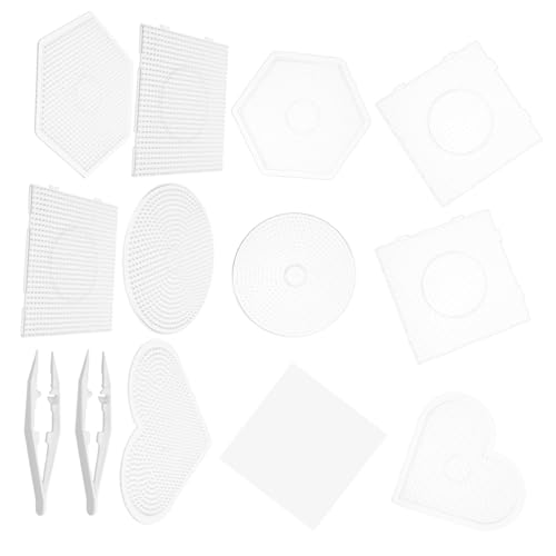 Tofficu 1 Satz Puzzle Doodle Board Veranstalter Steckbrett Sicherungsperlen Stecktafeln Pegboard Perlenbrett Kleine Stecktafel Küchensteckplatte Fusionskügelchen Peg -Boards Plastik von Tofficu