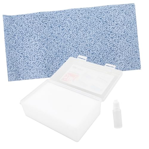 Tofficu 1 Set-Box Wasseraufkleber-Einweichbox waschbar Quelle Schmuckbox Multifunktions-Wasseraufkleber-Etui Hobby-Modellwerkzeug Modellbau-Hobbywerkzeuge Modellbauwerkzeuge Plastik Weiß von Tofficu