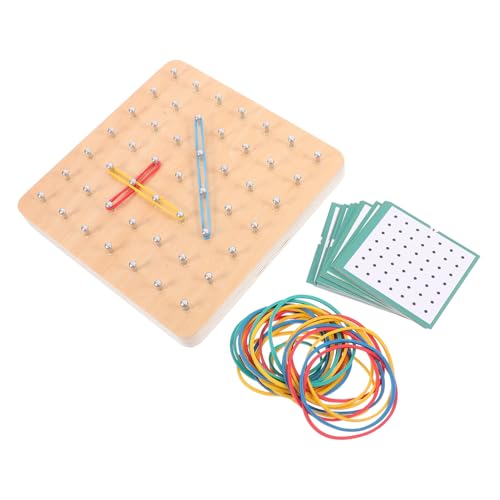 Tofficu 1 Set Grafik Nagelbrett Holz Steckbrett Holz Geoboard Nagelplatte Mathematik Lernwerkzeuge Für Kleinkind Geoboard Geoboard Pädagogisches Geoboard von Tofficu