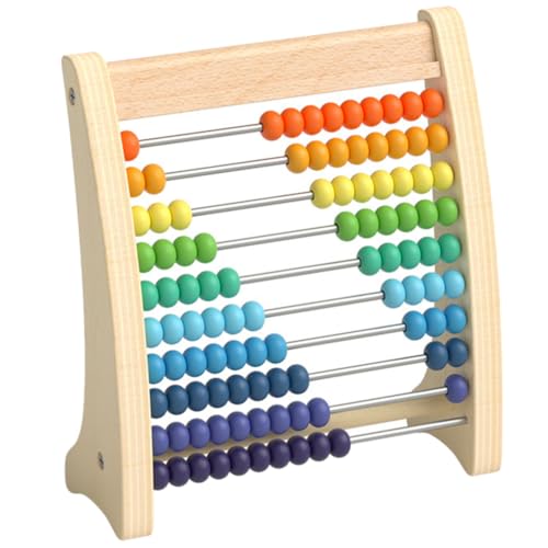 Tofficu Vintage-Design Holz Arithmetik Abakus Für Kinder Berechnung Lernen Spielzeug Perlen von Tofficu