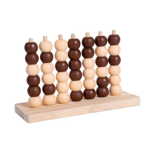 Tofficu 1 Set Holzbrettspiel Spielzeug 4 in Einer Reihe Spiel Kinder Schach Tragbares Schachspiel Logisches Trainingsspielzeug Denksportaufgaben Spielzeug Brettspiel Schach von Tofficu