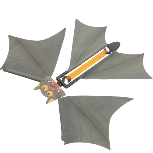Tofficu 10 Stück Halloween Fledermaus Spielzeug, Fliegendes Fledermaus Lustiges Spielzeug, Halloween Streich Requisite, Bühnenaufführung Geschenkoption von Tofficu
