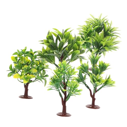 Tofficu 10 Stück Mikrolandschaftspflanzen Kiefer Dekorationen Miniatur-baumpflanzen Bausatz Topiary Klein Ornamente Gefälschte Pflanze Spielzeuge Spielsachen Eincremehilfe Autodeko Plastik von Tofficu