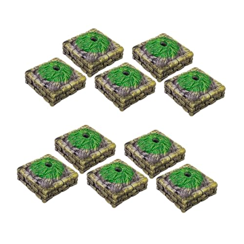 Tofficu 10 Stück Teiliges Miniatur Landschaftsbaum Altar Modell für Sandtisch DIY Micro Landschaft Dekoration Realistisches Baumgrundstück von Tofficu