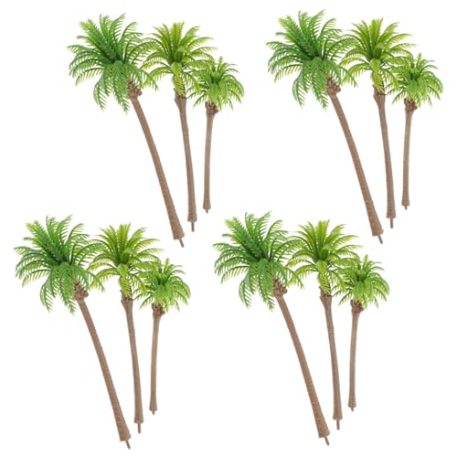 Tofficu 12 Stück Teiliges Künstliche für Miniaturlandschaften Realistische Kokosnuss Bäume für Architektur Sandtisch DIY und Garten Dekoration von Tofficu