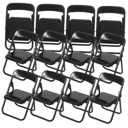 Tofficu 18 Stück Teiliges Mini Klappstuhl als Kreativer Handyständer Dekoratives Puppenhausmöbel Schwarz Vielseitig Nutzbar für Mini Szenen und Praktischen Smartphone Halter Tofficu 18 Stück Teiliges Mini Klappstuhl als Kreativer Handyständer Dekoratives Puppenhausmöbel Schwarz Vielseitig Nutzbar für Mini Szenen und Praktischen Smartphone Halter von Tofficu