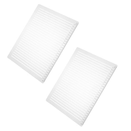 Tofficu 2 Sätze Line Drawing Stencil mit Abstand Transparentes Kunststoff Lineal Schablone für Präzise Gerade Striche DIY Zeichenvorlage Journaling Maßstab Schreib Skizzierhilfe von Tofficu