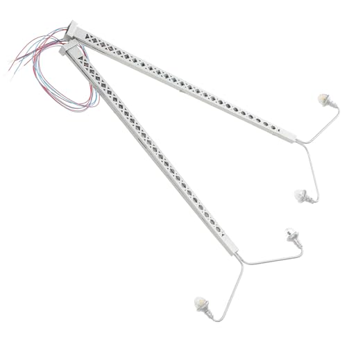 Tofficu 2 Stück Silber Warmweiß Micro Landscape Lamp Für Sandtisch Miniaturbahn Zubehör DIY Gebäude Dekoration Geschenk von Tofficu