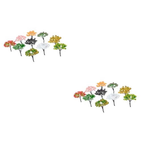 Tofficu 20 STK grüner vorbildlicher blumenbaum bürodeko büro Dekoration stylingo die bescherung Architekturbaum Zug Modelle Landschaftsmodellbaum Modellbäume Eisendraht Landschaftsbaum von Tofficu