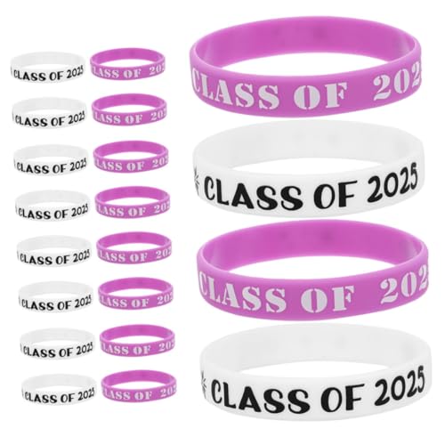Tofficu 20 Stück Graduationsarmbänder Verstellbare Silikonarmbänder Weiß und Stilvolle Accessoires für Abschlussfeiern Langlebig und für Feierliche Anlässe Tofficu 20 Stück Graduationsarmbänder Verstellbare Silikonarmbänder Weiß und Stilvolle Accessoires für Abschlussfeiern Langlebig und für Feierliche Anlässe von Tofficu