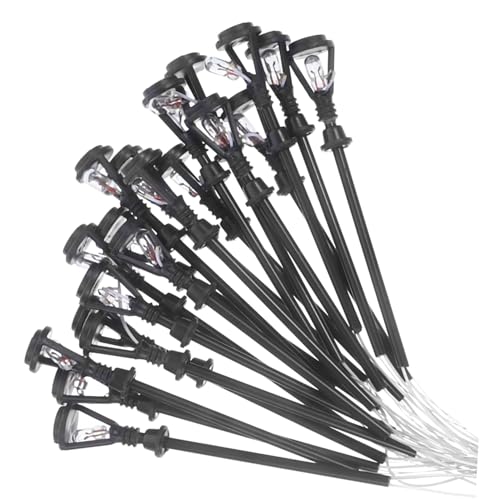 Tofficu 20 Stück Maßstab Warmweiß LED Mini Gartenlampen Modell für Landschafts und Miniaturhausdekoration Micro Landschaft Lampen Tofficu 20 Stück Maßstab Warmweiß LED Mini Gartenlampen Modell für Landschafts und Miniaturhausdekoration Micro Landschaft Lampen von Tofficu