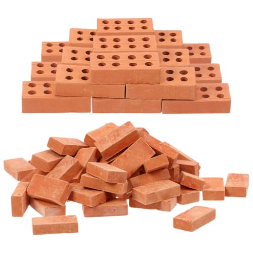 Tofficu 200 Stück DIY-Miniatur-Ziegelmodelle Simulation Winziger Ziegel Kleine Spielzeugbausteine Für Gartenhaus-DIY-Materialien Kleine Welt Tofficu 200 Stück DIY-Miniatur-Ziegelmodelle Simulation Winziger Ziegel Kleine Spielzeugbausteine Für Gartenhaus-DIY-Materialien Kleine Welt von Tofficu