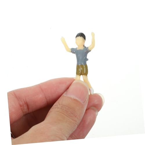 Tofficu 24 STK Simulationscharaktermodell Modelleisenbahnen Architektur Menschen modellfiguren dekofiguren Spielzeug Layout-Figuren Miniaturmodelle gemalt Statue Dekorationen Requisiten von Tofficu