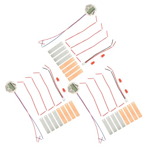 Tofficu 3 Sätze Fruchtbatterie-Experiment Bausätze Obstbatterie-Wissenschaftsspielzeug elektronisches DIY-Batterieexperiment Zubehör für die Herstellung von Obstbatterien Metall von Tofficu