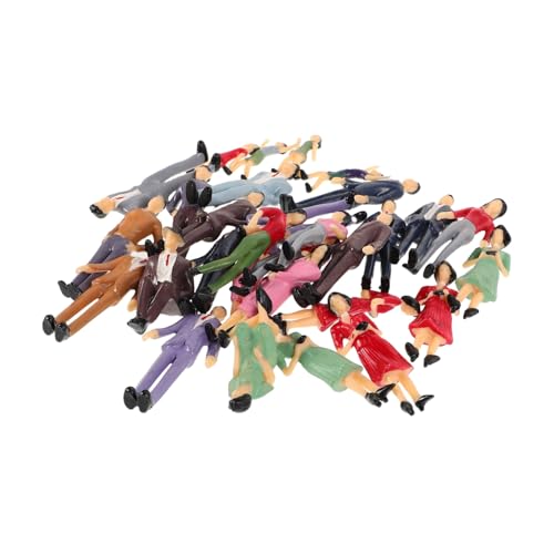 Tofficu Miniatur-Menschen-Dekorationen – 30 Stück Stehende Minifiguren Aus Abs Für Modelllandschaften von Tofficu