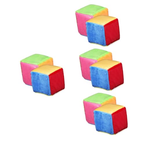 Tofficu 4 Sätze Plüschtier Leere Spiel Große Taschenwürfel Große Taschenwürfel Jumbo Spiele Lernen Fotowürfel Riesige Geschichte Stoff 2 Stücke * 4 von Tofficu